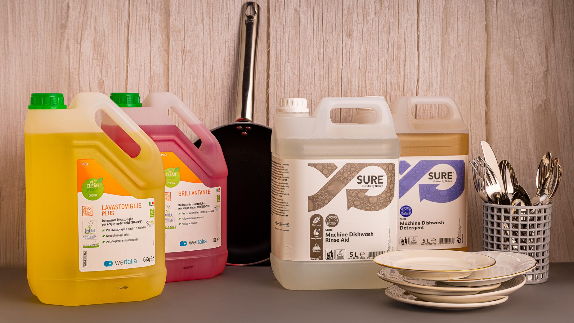 Detergenti e brillantanti lavastoviglie